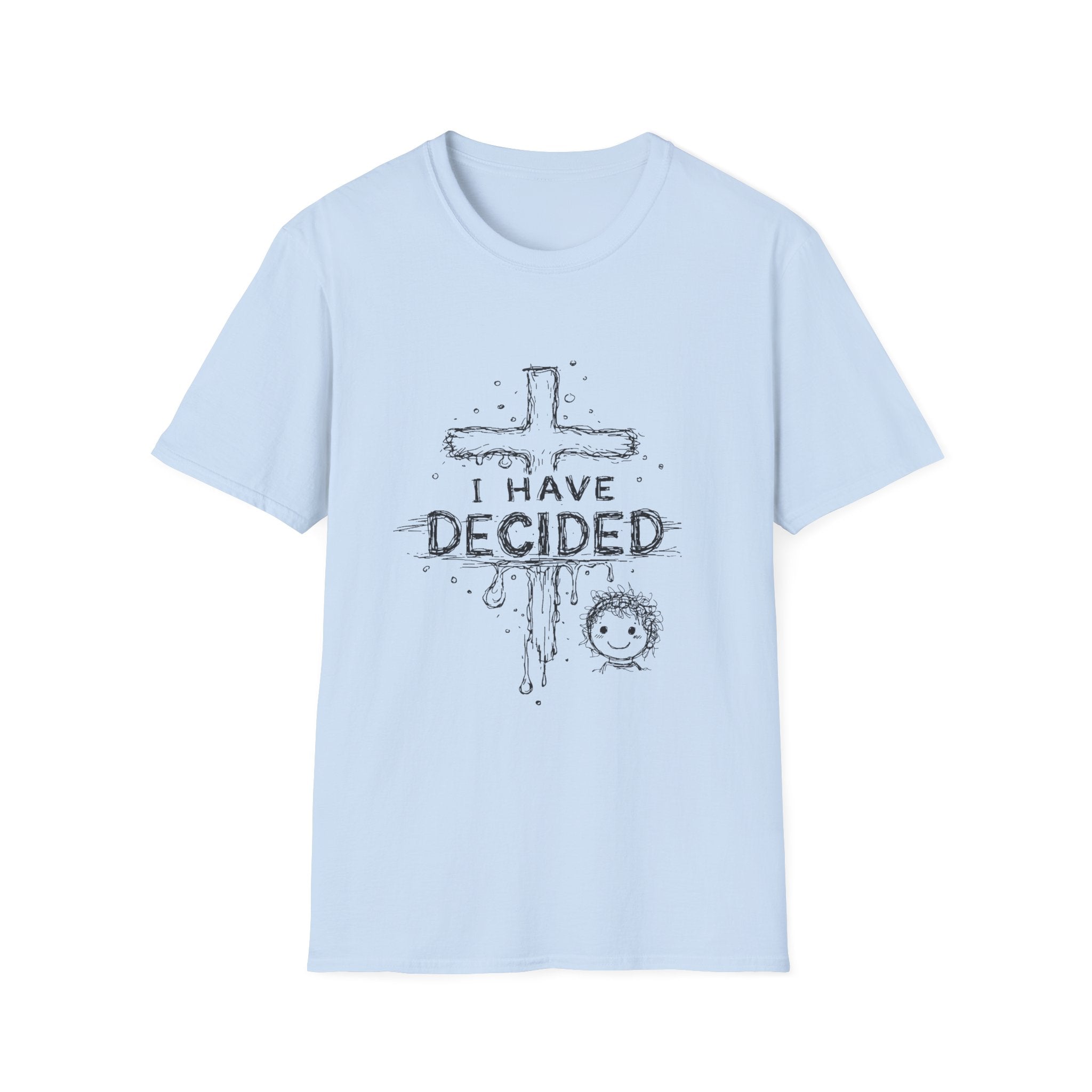 I have decided christian cross baptism faith kids ministry devotion T-Shirt