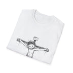 Inri cute jesus on the cross hand drawn christian faith easter good friday catholic bible T-Shirt