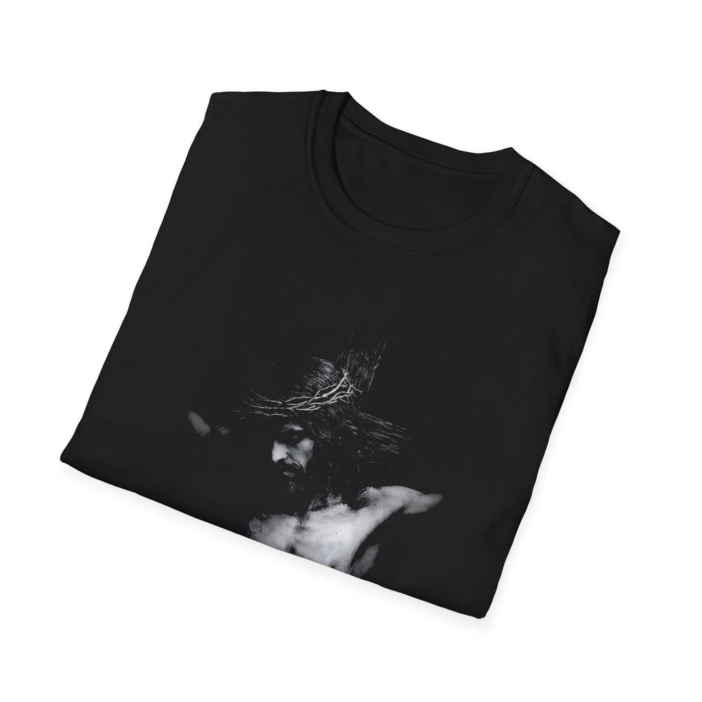 Jesus Christ On The Cross Dark Crucifixion Scene Christian Faith Good Friday Easter Salvation T-Shirt