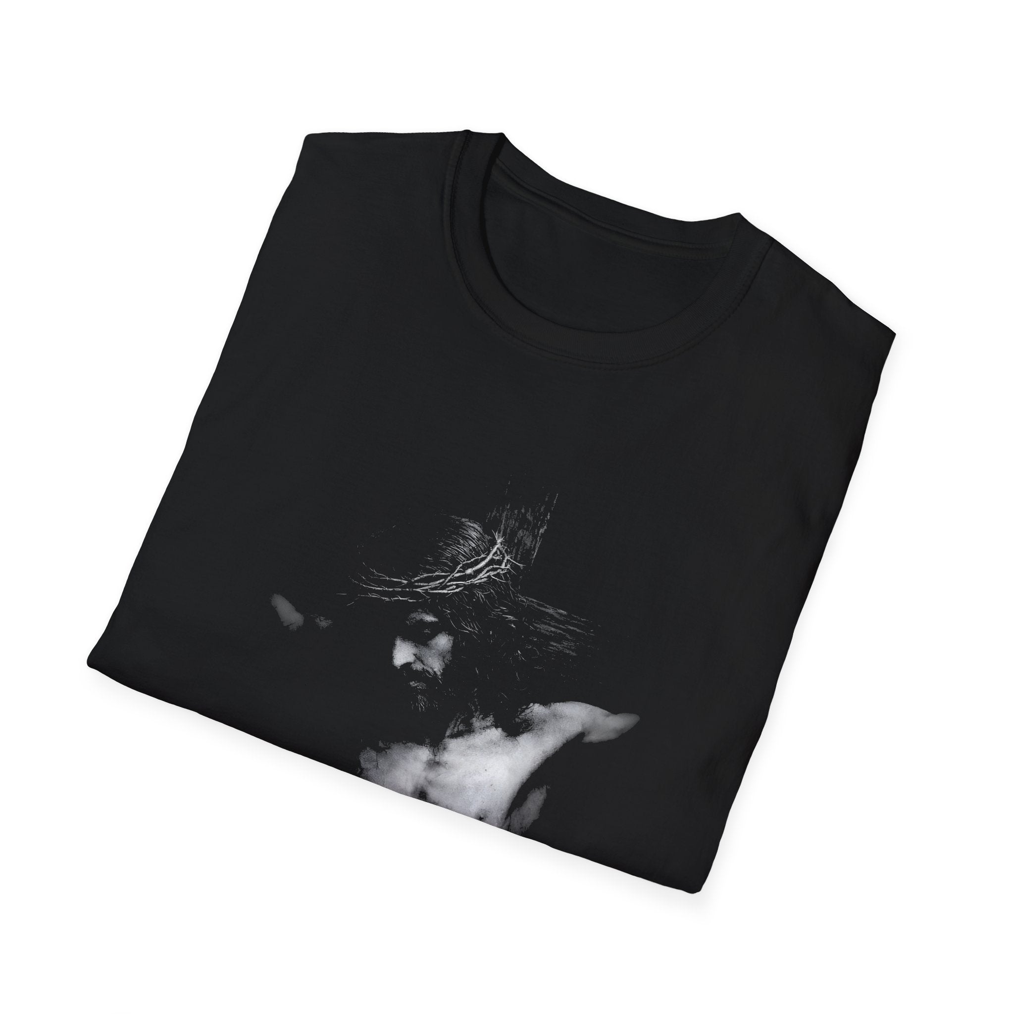 Jesus Christ On The Cross Dark Crucifixion Scene Christian Faith Good Friday Easter Salvation T-Shirt
