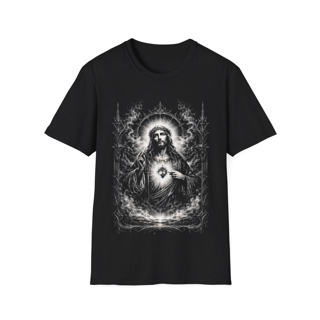 Jesus sacred heart radiant faith design for christian believers T-Shirt
