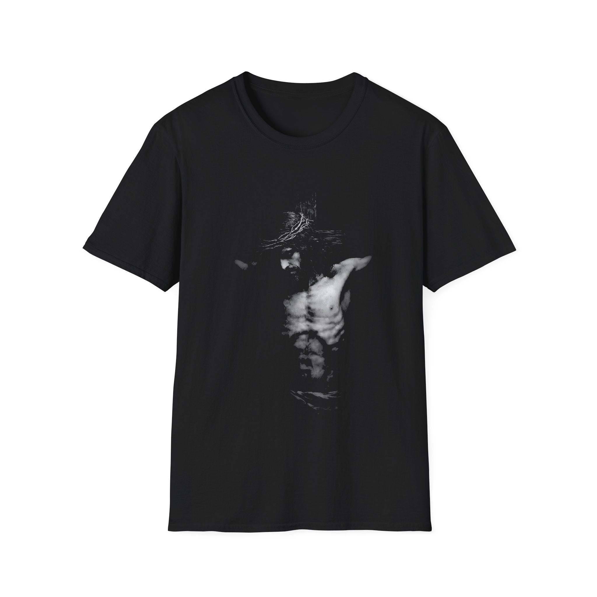 Jesus Christ On The Cross Dark Crucifixion Scene Christian Faith Good Friday Easter Salvation T-Shirt