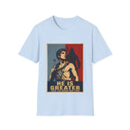 He Is Greater Than The Highs And Lows Christian David And Goliath Warrior Faith Inspirational T-Shirt