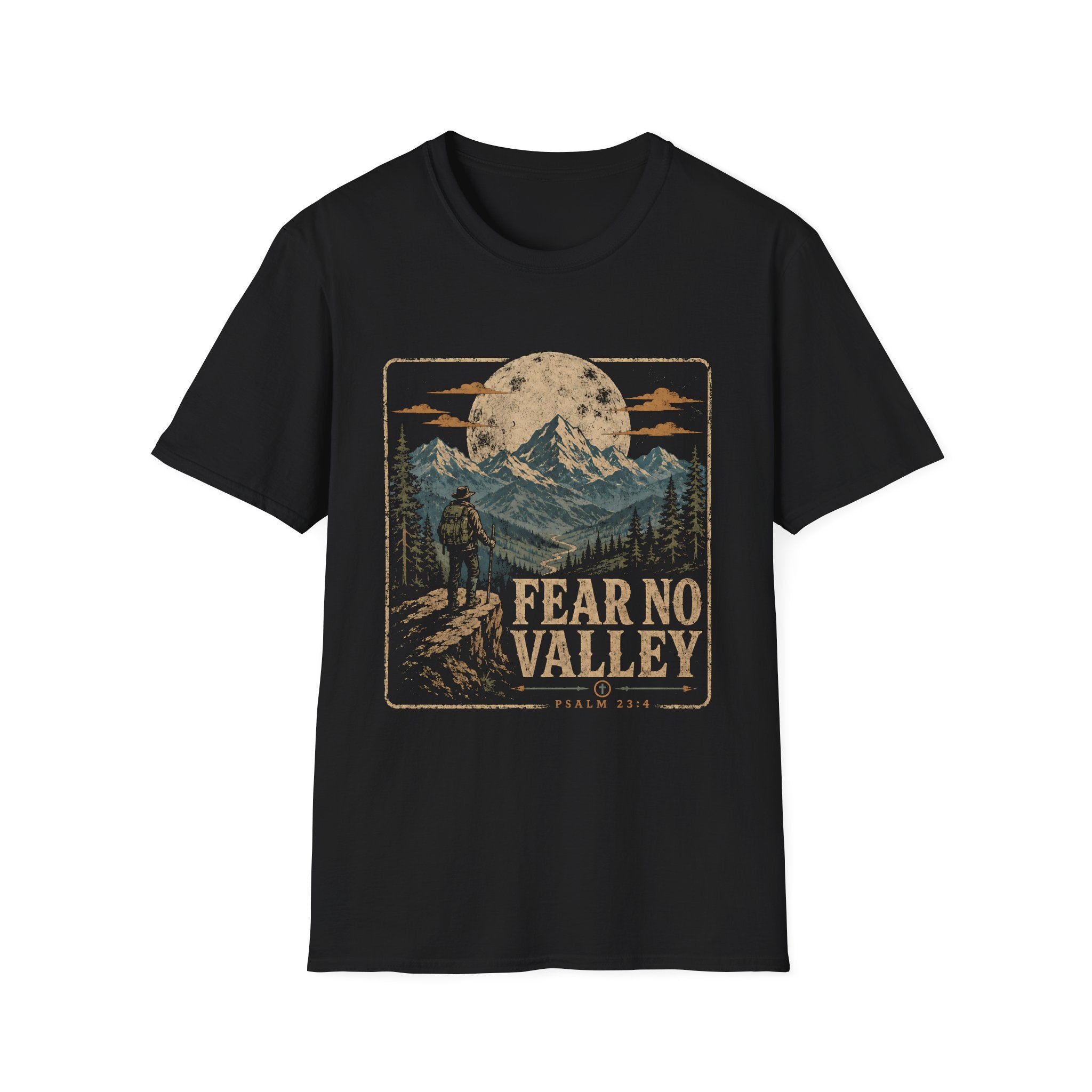 Fear No Valley Psalm 23 4 Christian Hiking Mountain Landscape Faith Outdoors