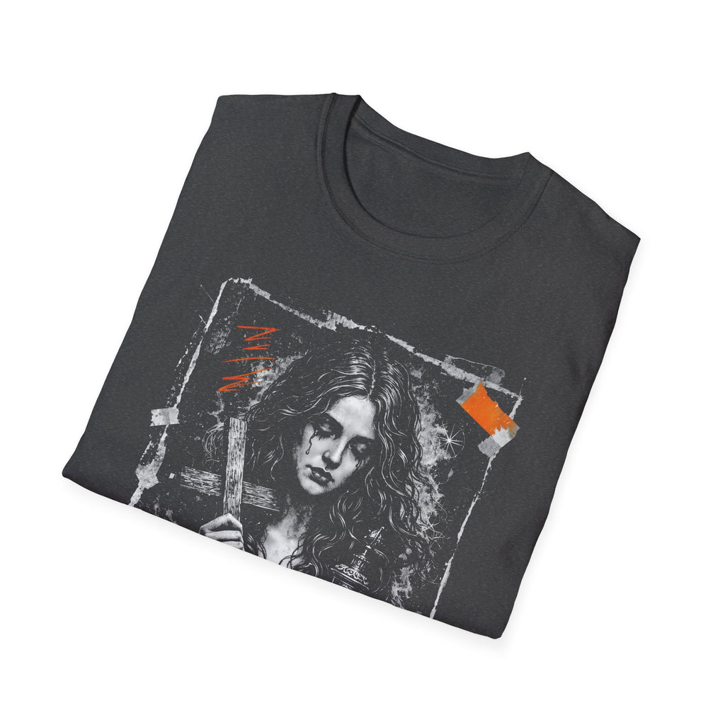 Maria magdalena gothic christian mystic sorrowful biblical icon for spiritual seekers T-Shirt