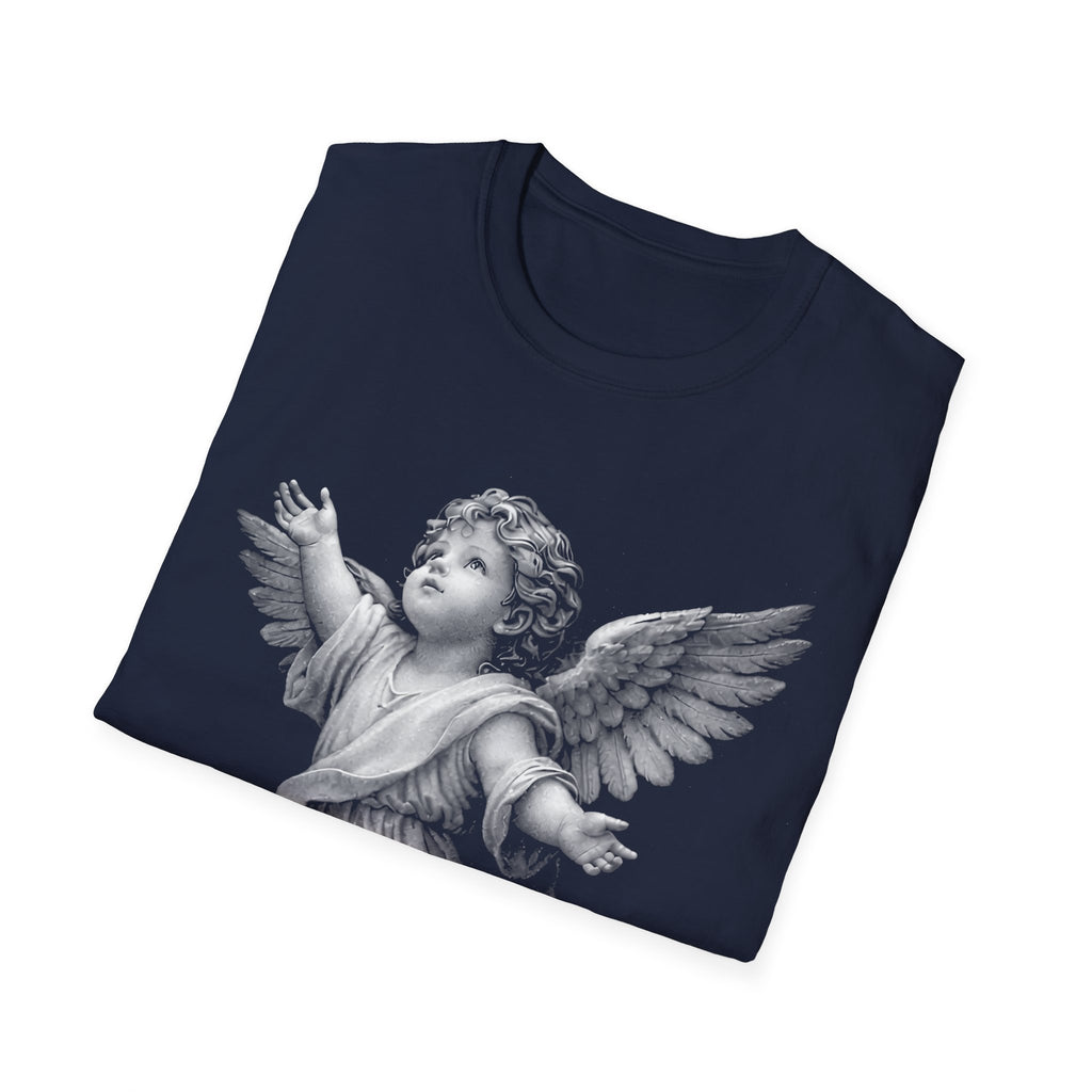 Guardian angel in gods hand spiritual christian memorial baby angel protection from above T-Shirt