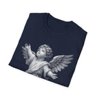 Guardian angel in gods hand spiritual christian memorial baby angel protection from above T-Shirt
