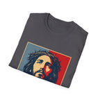 Redemption Jesus Christ Crown Of Thorns Christian Faith Hope Inspirational Savior Art Poster Style Religious Redemption T-Shirt