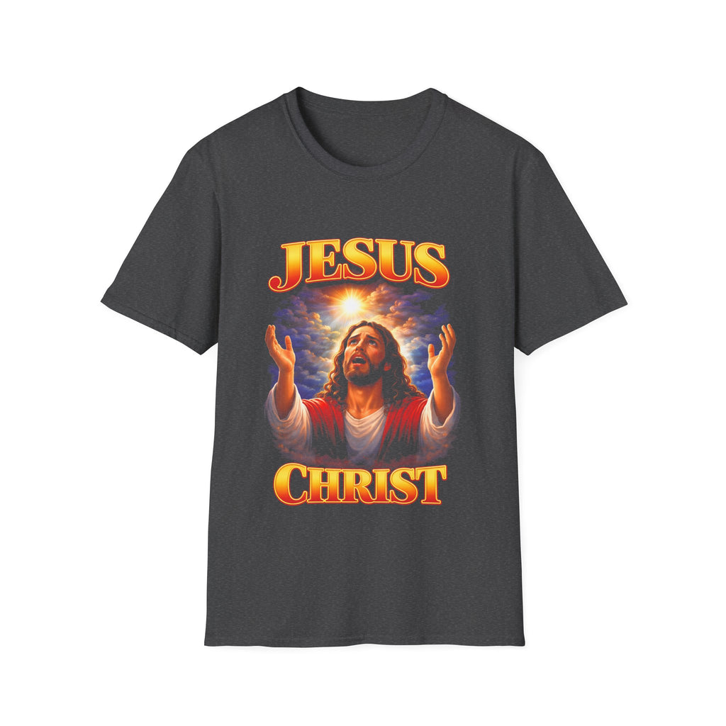 Jesus christ heavenly light prayer faith christian worship inspirational salvation hope T-Shirt