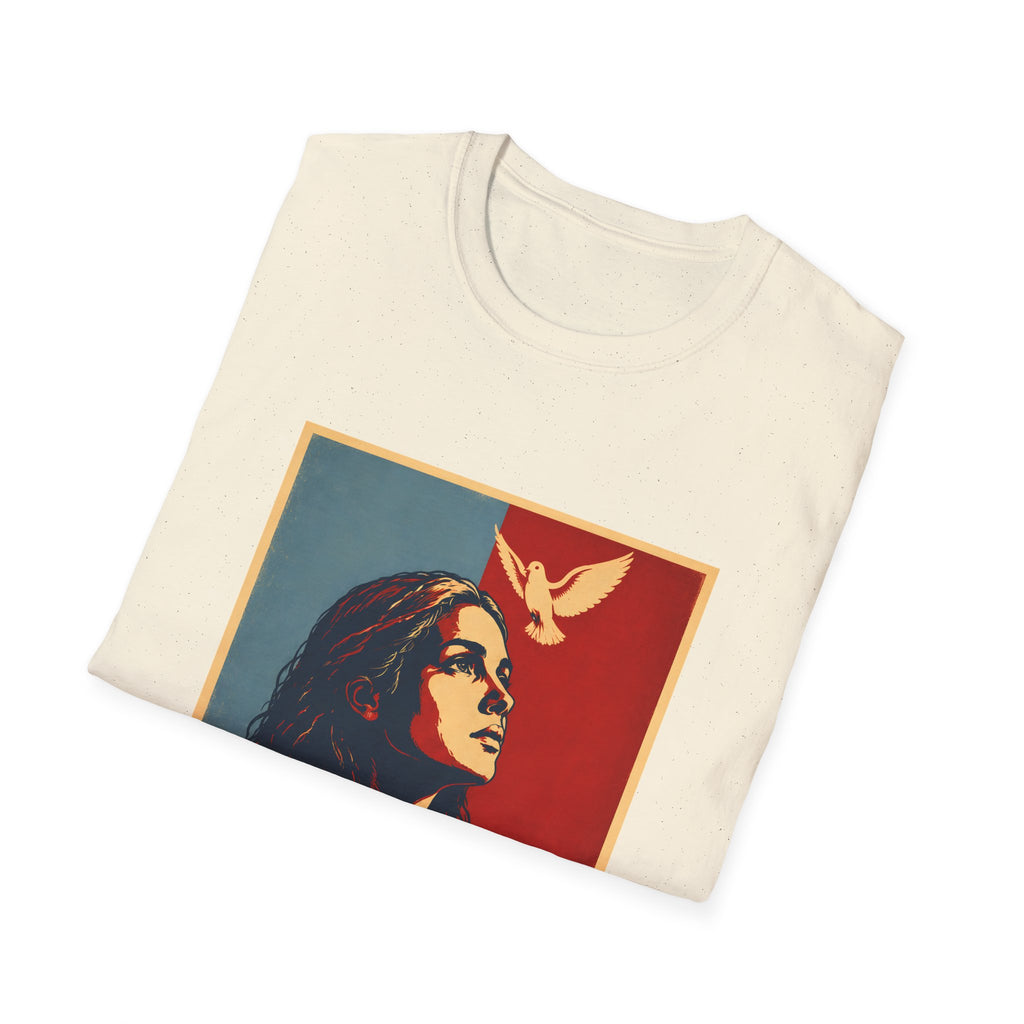 Grace Over Fear Christian Faith Inspirational Dove Woman Religious Hope T-Shirt