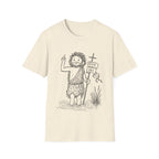 Ecce agnus dei john the baptist in jordan river christian baptism T-Shirt
