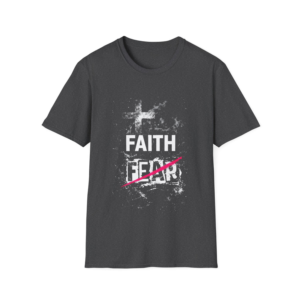 Faith Over Fear Cross Christian Faith Fear Encouragement For Believers And Church Youth T-Shirt