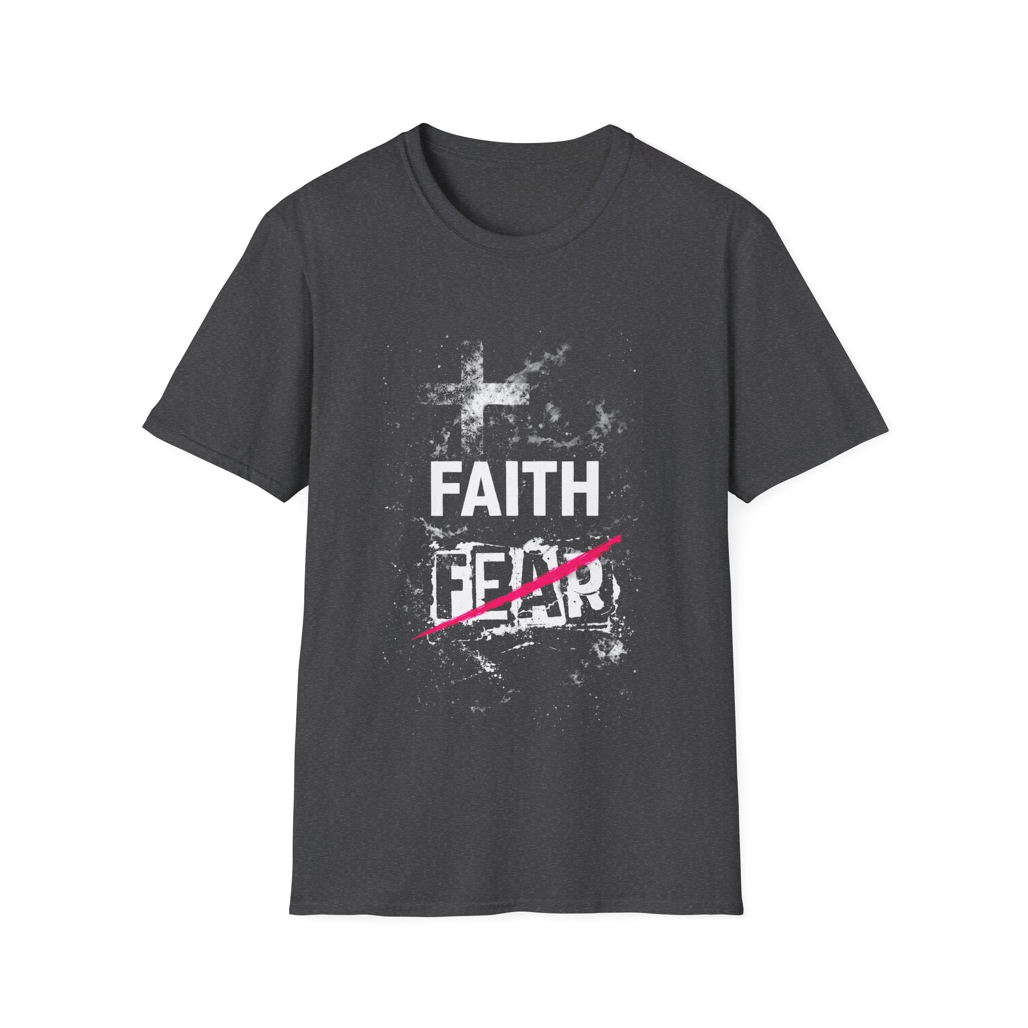 Faith Over Fear Cross Christian Faith Fear Encouragement For Believers And Church Youth T-Shirt