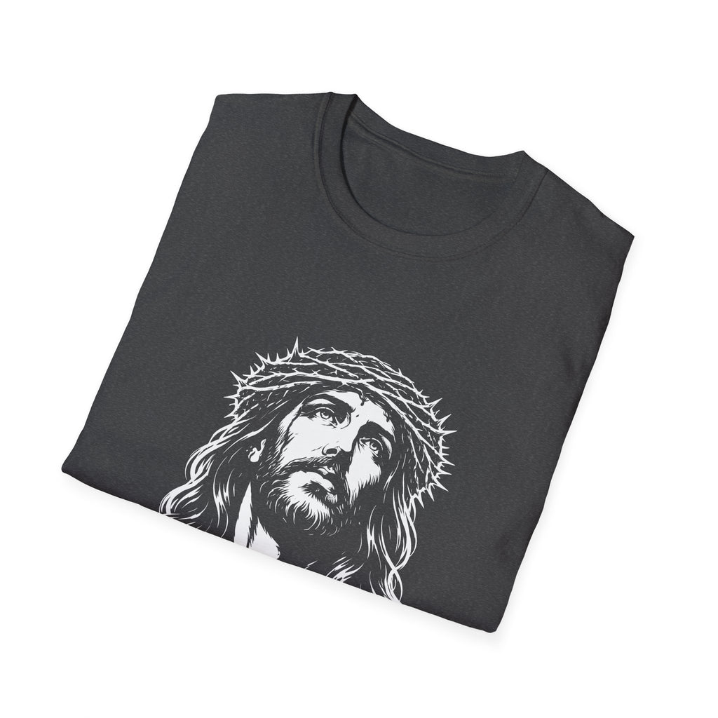 Jesus christ with crown of thorns christian faith savior crucifixion good friday easter religious T-Shirt