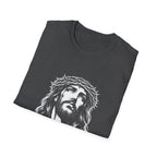 Jesus christ with crown of thorns christian faith savior crucifixion good friday easter religious T-Shirt