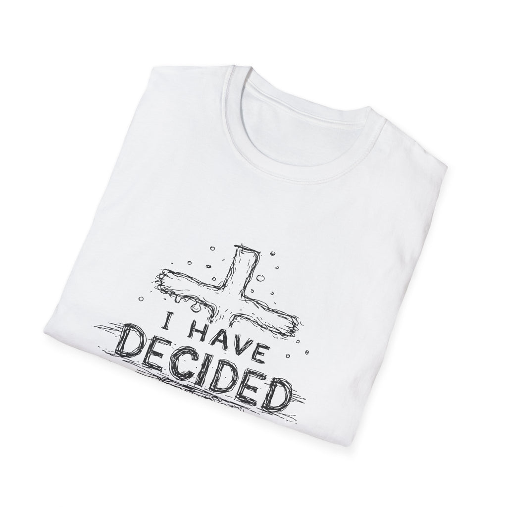 I have decided christian cross baptism faith kids ministry devotion T-Shirt