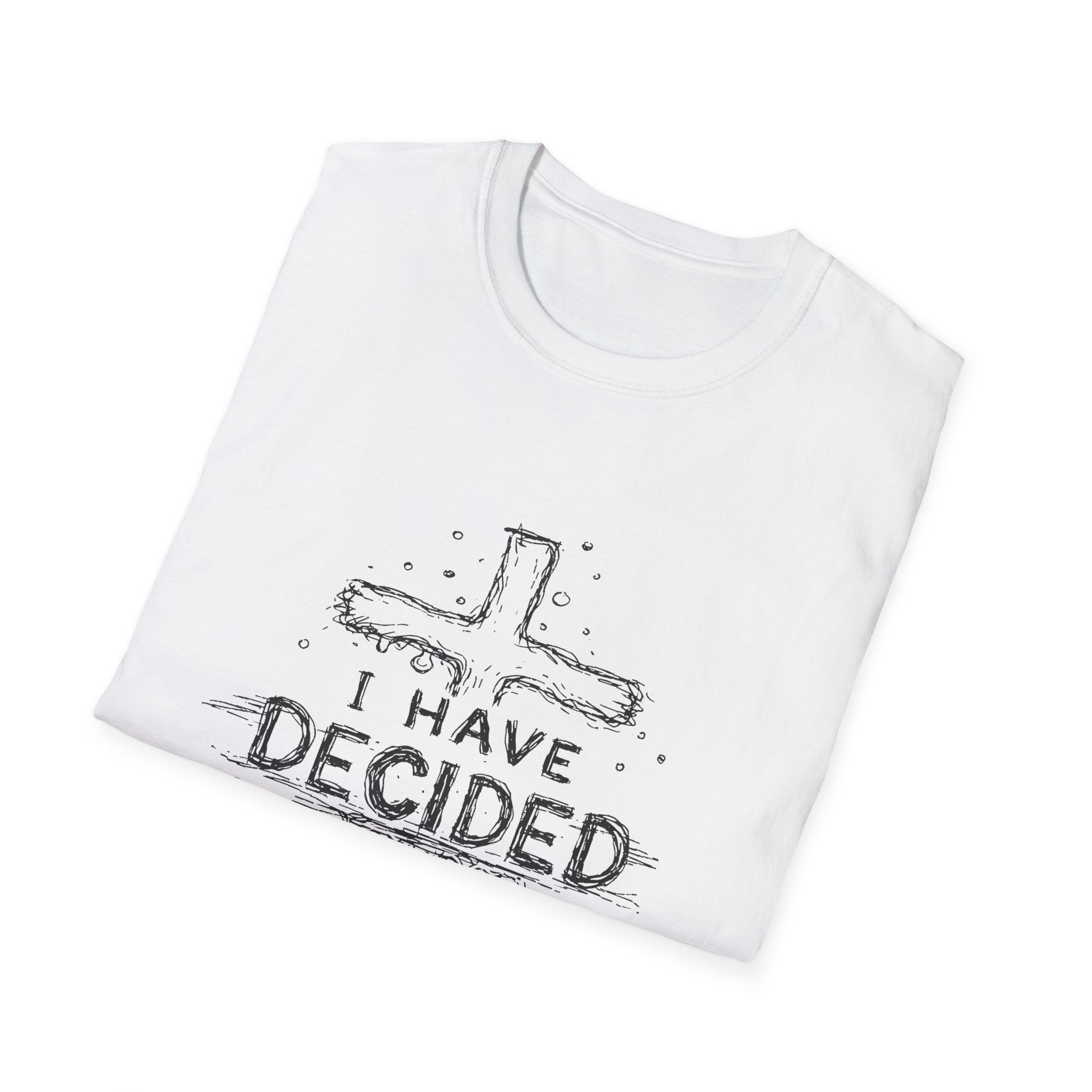 I have decided christian cross baptism faith kids ministry devotion T-Shirt