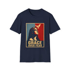 Grace Over Fear Christian Faith Inspirational Dove Woman Religious Hope T-Shirt