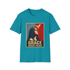 Grace Over Fear Christian Faith Inspirational Dove Woman Religious Hope T-Shirt