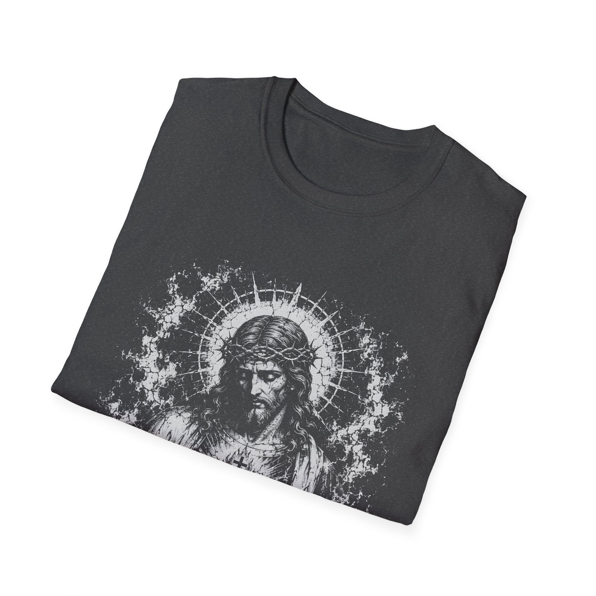 Sacred Heart Of Jesus Christ Radiant Christian Catholic Devotional Portrait T-Shirt