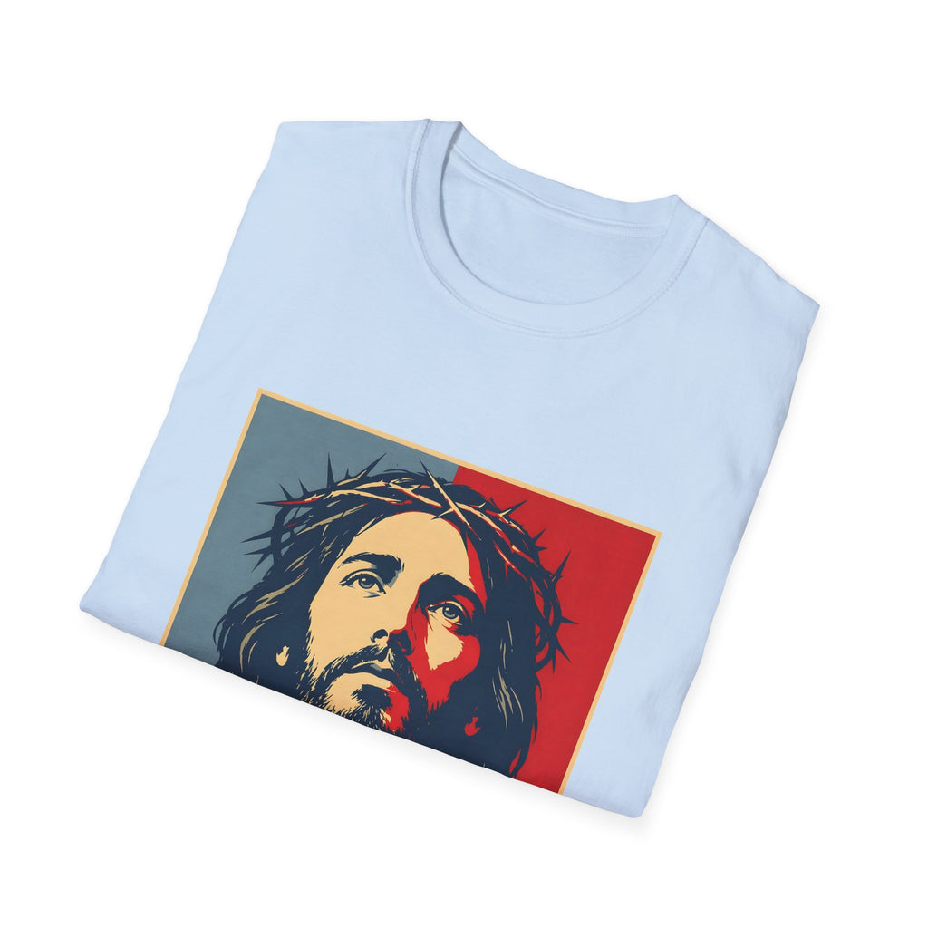Redemption Jesus Christ Crown Of Thorns Christian Faith Hope Inspirational Savior Art Poster Style Religious Redemption T-Shirt