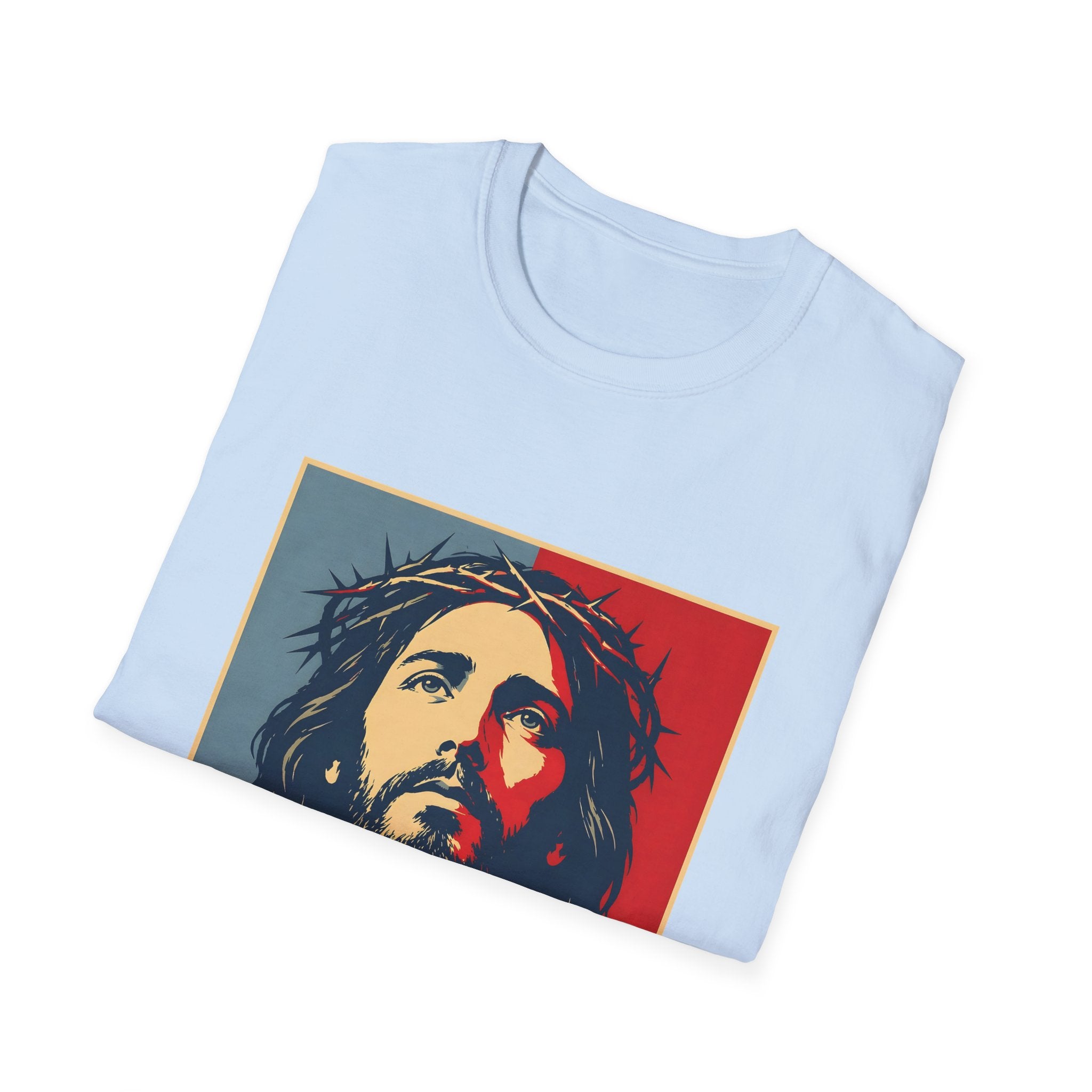 Redemption Jesus Christ Crown Of Thorns Christian Faith Hope Inspirational Savior Art Poster Style Religious Redemption T-Shirt