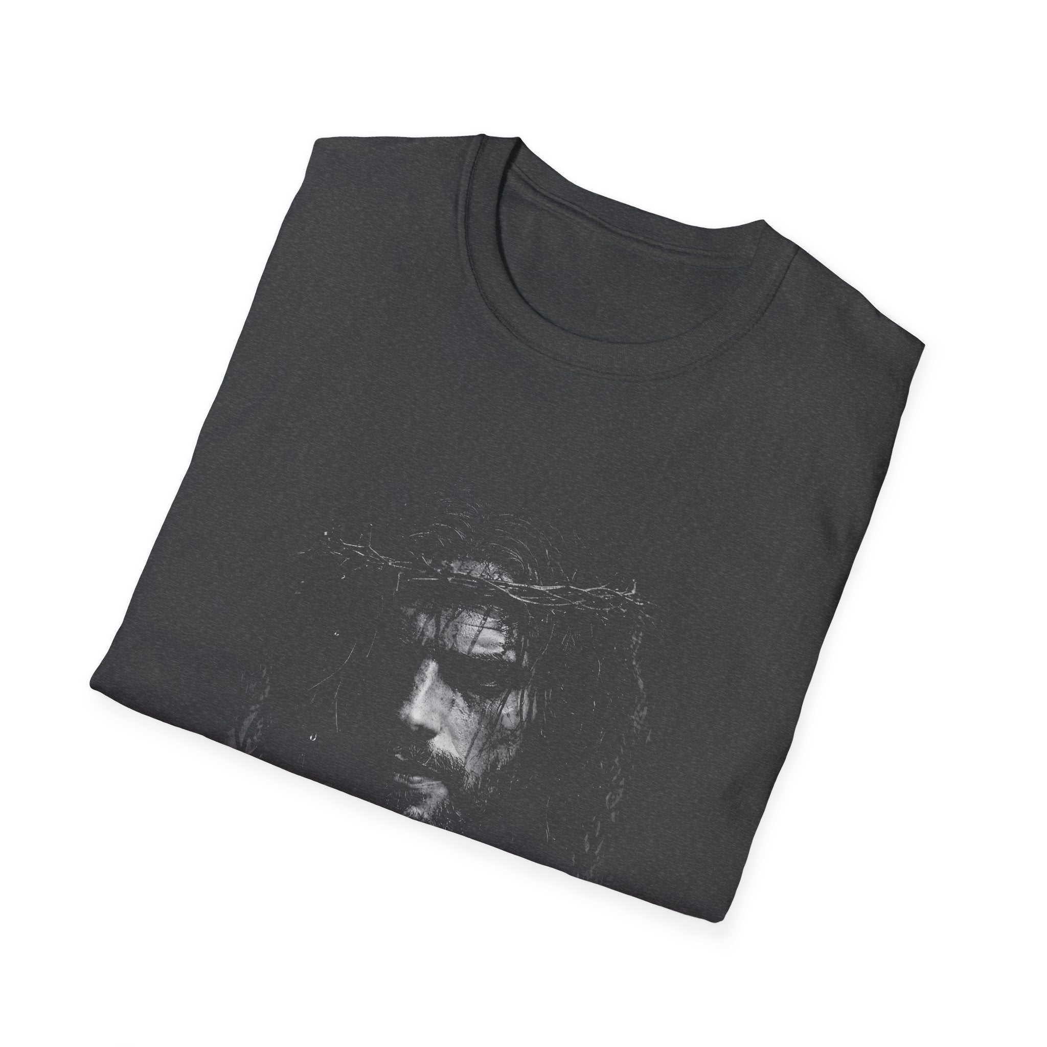 Jesus christ crown of thorns suffering savior passion of christ christian faith easter good friday T-Shirt