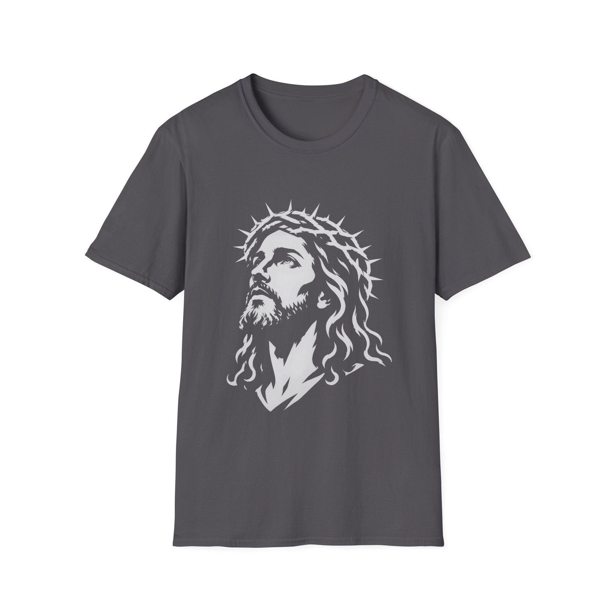 Jesus Christ With Crown Of Thorns Inspirational Christian Faith Easter Lent Good Friday Worship T-Shirt