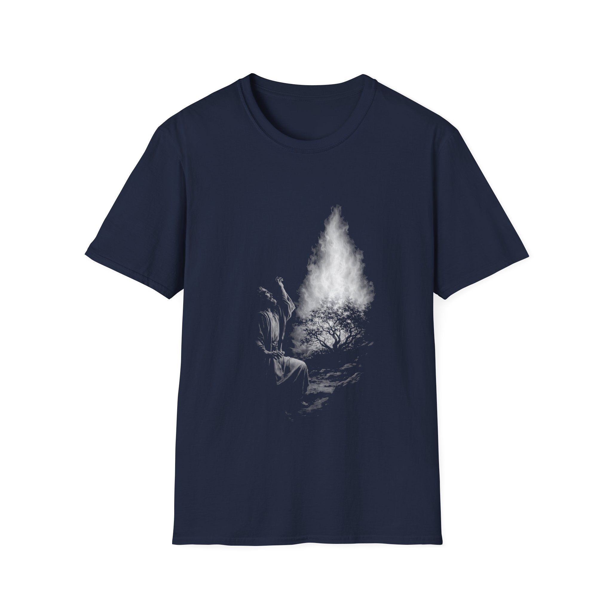 Moses and the burning bush christian faith miracle of gods presence T-Shirt