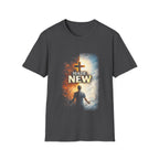 Made new christian cross made new in christ salvation rebirth broken chains biblical faith artwork T-Shirt