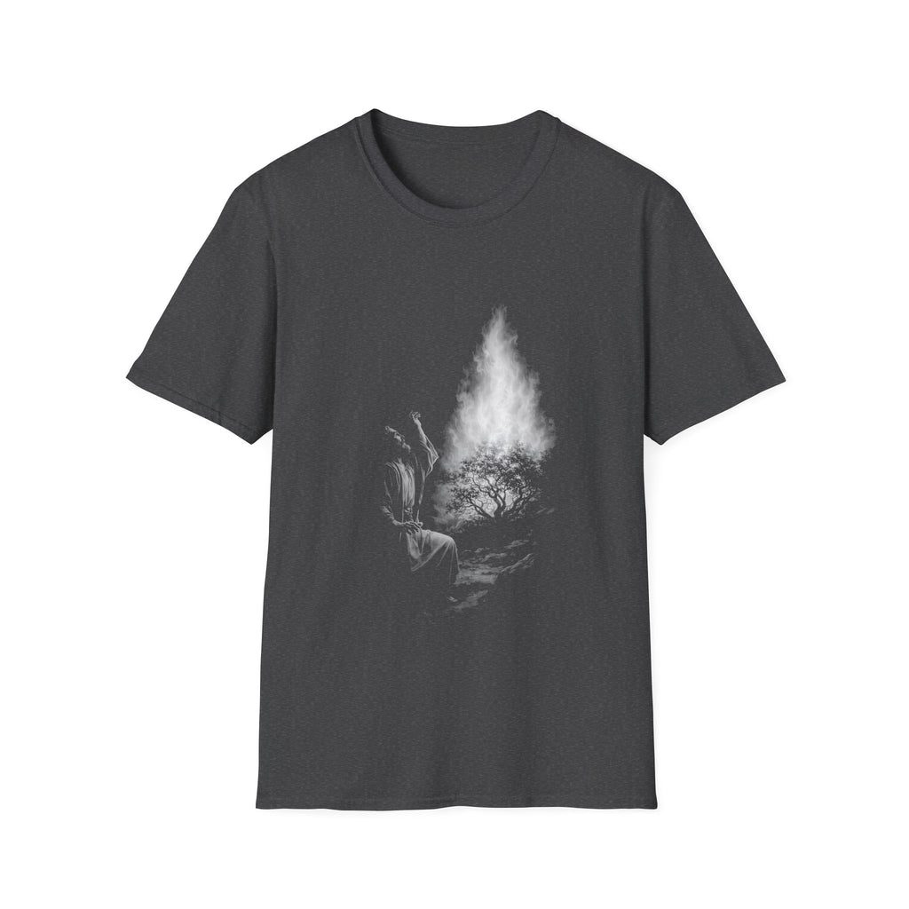 Moses and the burning bush christian faith miracle of gods presence T-Shirt