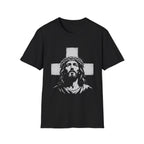 Jesus Christ With Crown Of Thorns And Cross Christian Faith Easter Good Friday Religious T-Shirt