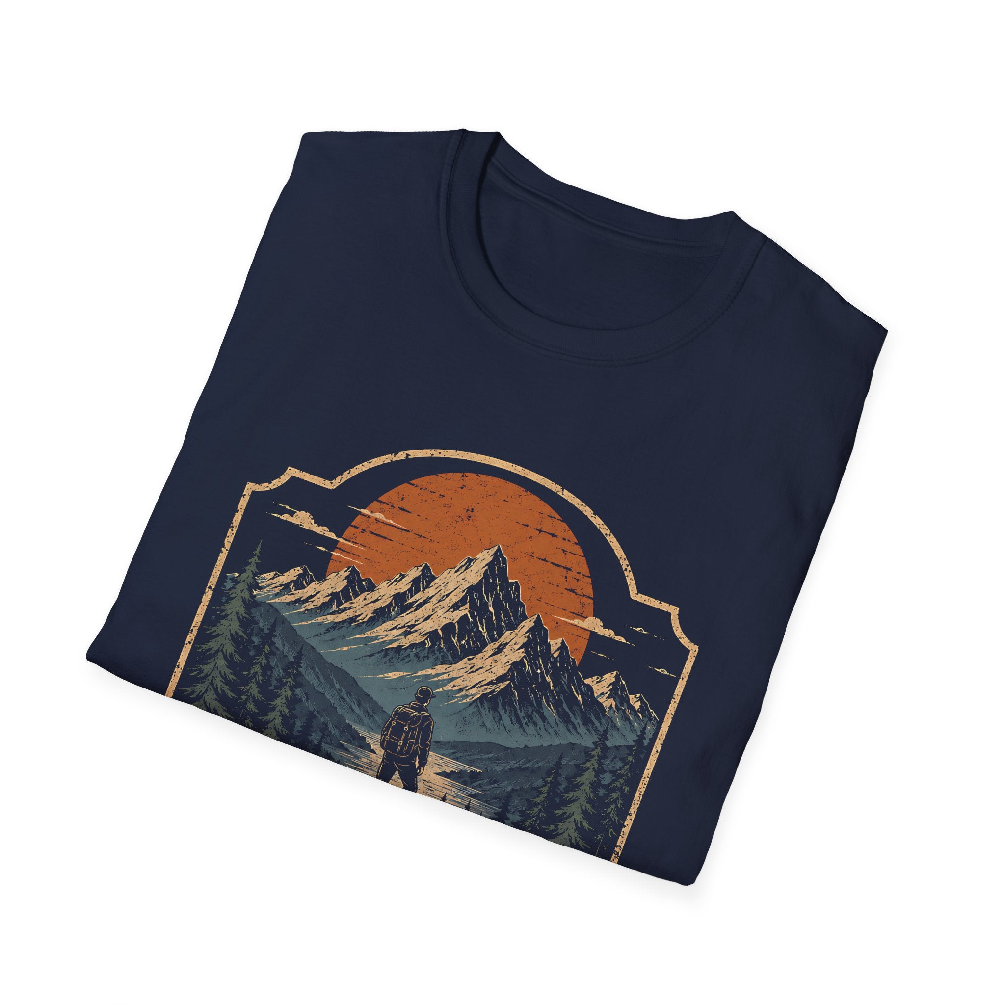He Directs My Paths Proverbs 3 6 Christian Hiking Mountain Bible Verse Outdoor Faith Landscape T-Shirt