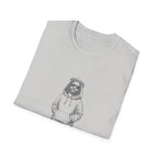 Urban jesus sunglasses crown of thorns barefoot relaxed christian street style youth aesthetic T-Shirt