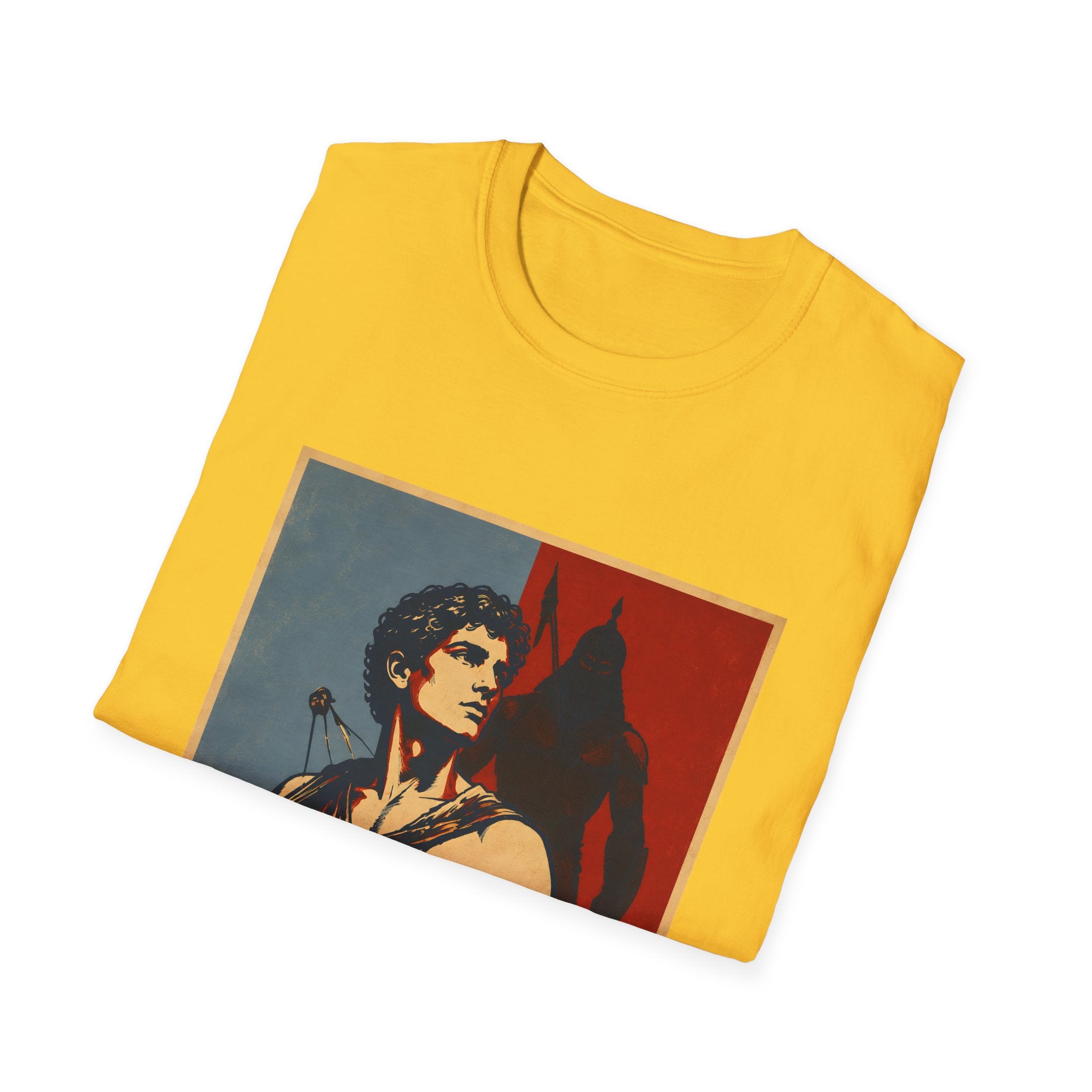 He Is Greater Than The Highs And Lows Christian David And Goliath Warrior Faith Inspirational T-Shirt
