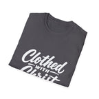 Clothed with christ christian faith bible verse typography for believers church youth group and christian streetwear T-Shirt