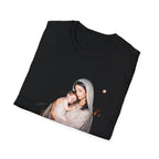 Virgin mary with baby jesus holy mother and child christian catholic faith christmas nativity scene T-Shirt