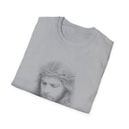 Jesus Christ Crown Of Thorns Portrait Christian Faith Lent And Easter Holy Week Religious Savior T-Shirt