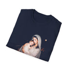 Virgin mary with baby jesus holy mother and child christian catholic faith christmas nativity scene T-Shirt