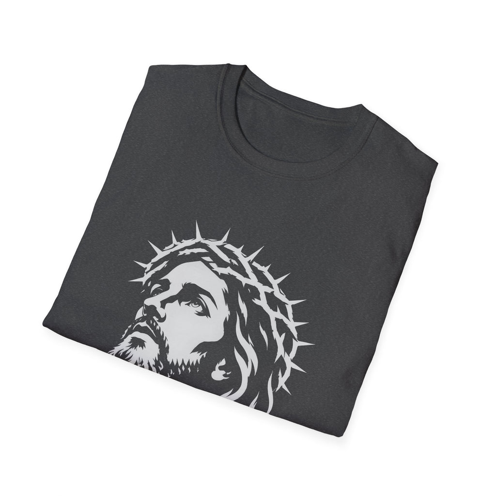 Jesus Christ With Crown Of Thorns Inspirational Christian Faith Easter Lent Good Friday Worship T-Shirt