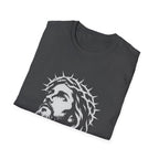 Jesus Christ With Crown Of Thorns Inspirational Christian Faith Easter Lent Good Friday Worship T-Shirt