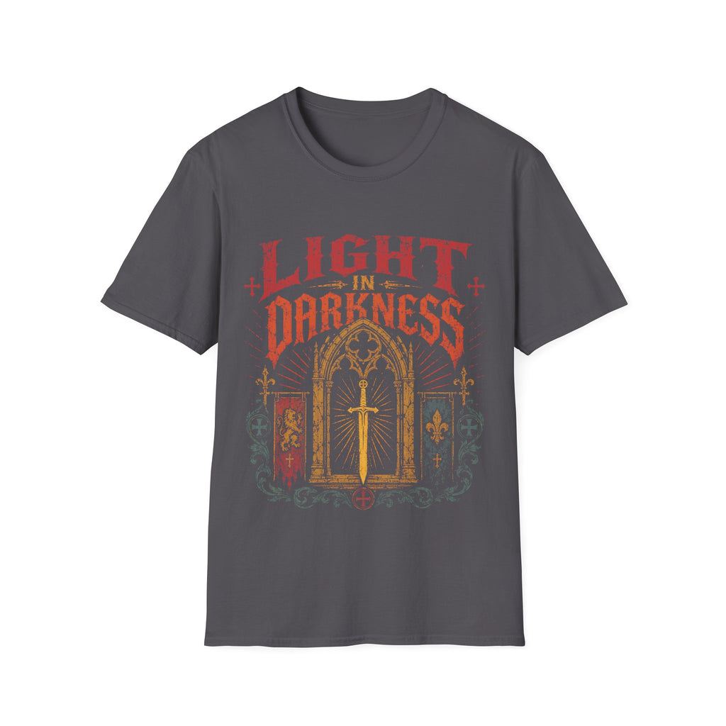 Light In Darkness Medieval Sword Faith Symbol
