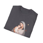 Virgin mary with baby jesus holy mother and child christian catholic faith christmas nativity scene T-Shirt