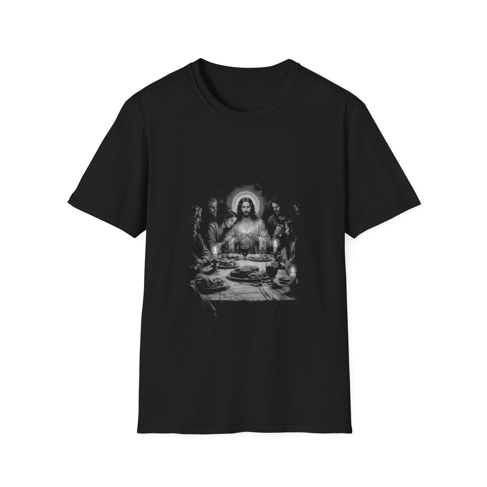 Jesus at the last supper christian eucharist communion scene for believers and faithful worshipers T-Shirt