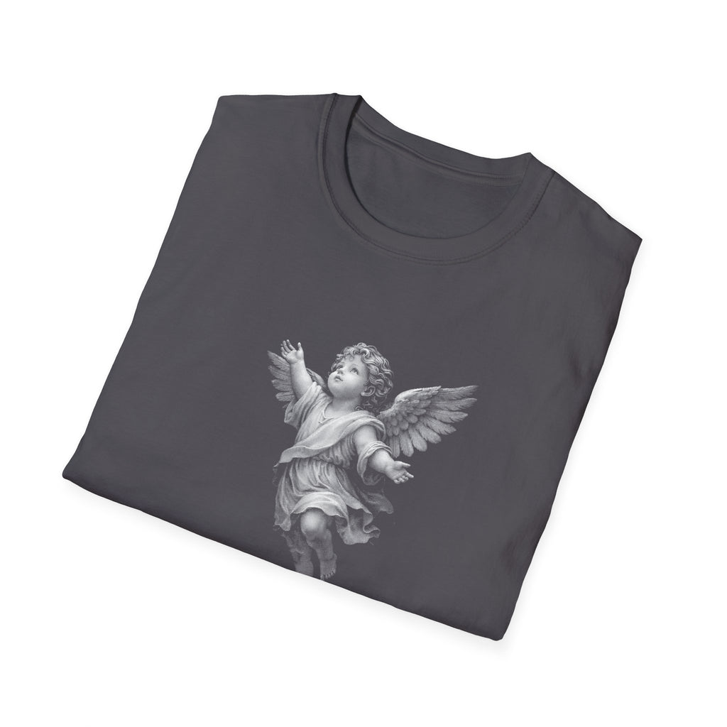 Guardian angel in gods hand spiritual christian memorial baby angel protection from above T-Shirt