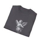 Guardian angel in gods hand spiritual christian memorial baby angel protection from above T-Shirt
