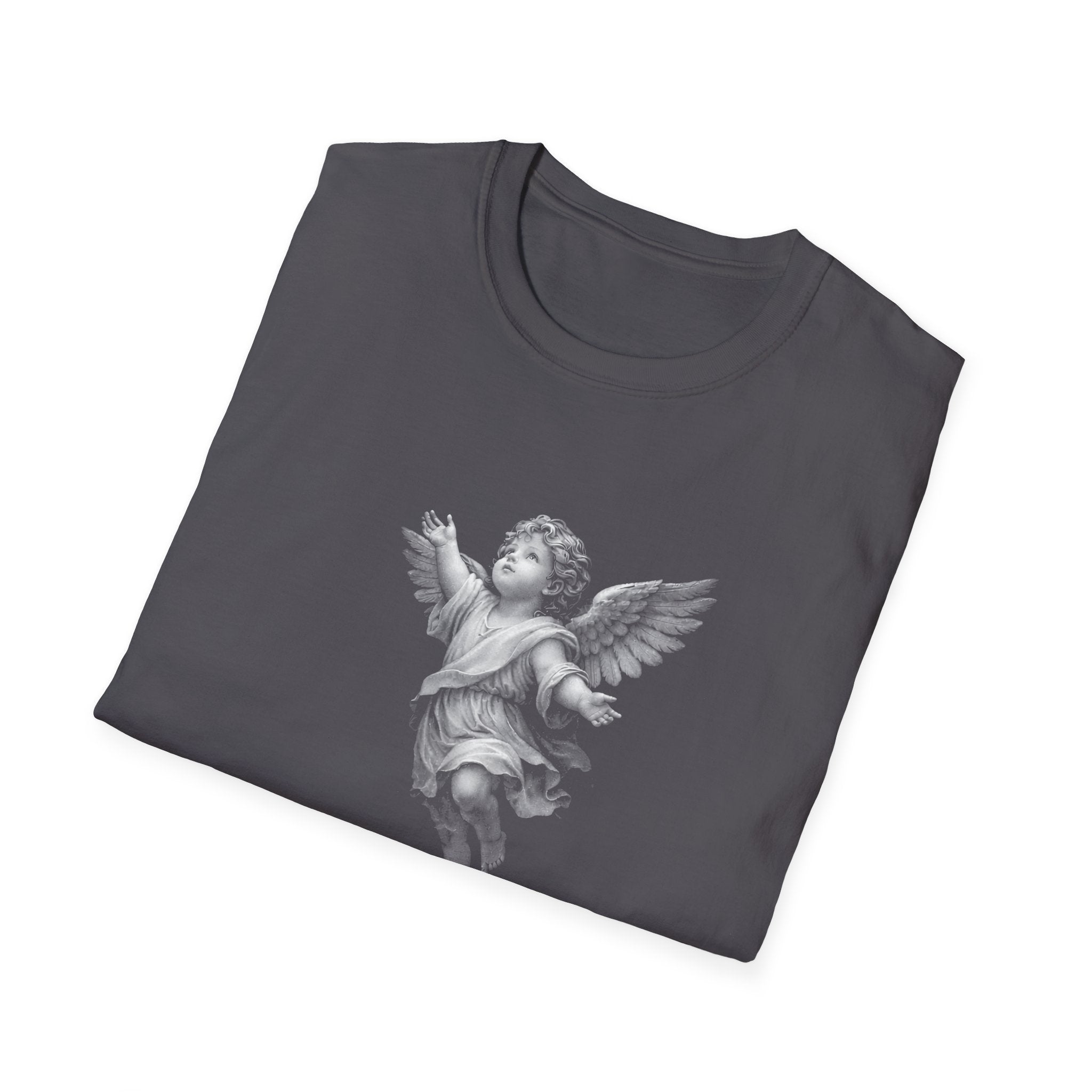 Guardian angel in gods hand spiritual christian memorial baby angel protection from above T-Shirt