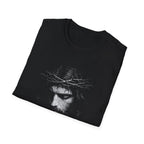 Jesus Christ Crown Of Thorns Portrait Christian Faith Lent And Easter Holy Week Religious Savior T-Shirt