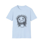 Cute jesus with crown of thorns kawaii christian faith anime style T-Shirt