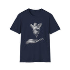 Guardian angel in gods hand spiritual christian memorial baby angel protection from above T-Shirt